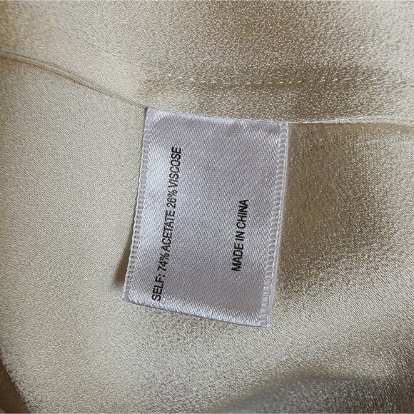 PROENZA SCHOULER CREAM SLEEVELESS BLOUSE WITH RIBBON TIE BACK SIZE 4 - Picture 7 of 8